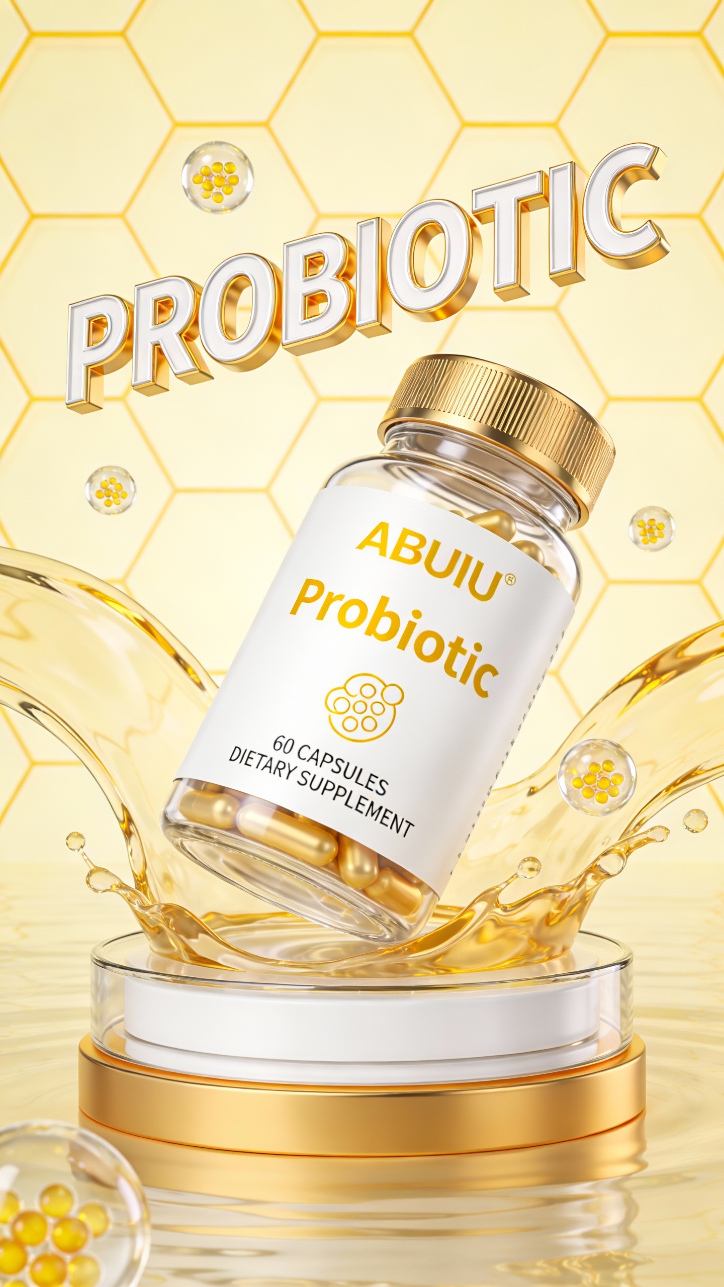 Probiotic product creative